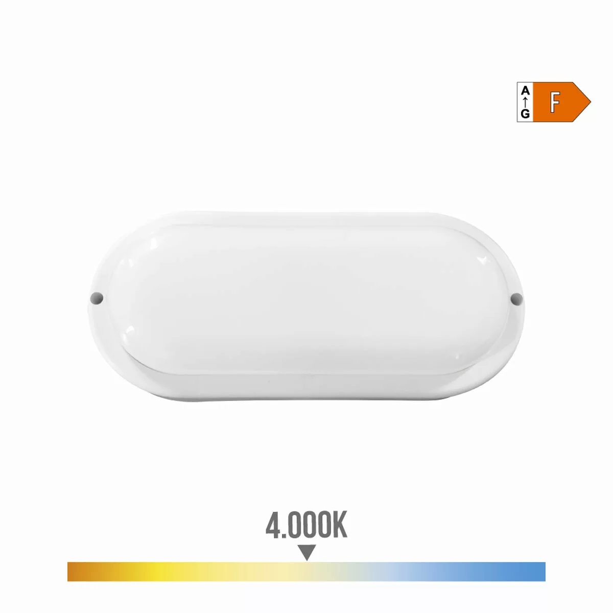Led-deckenleuchte Edm Oval Weiß 18 W F 1820 Lm (4000 K) günstig online kaufen