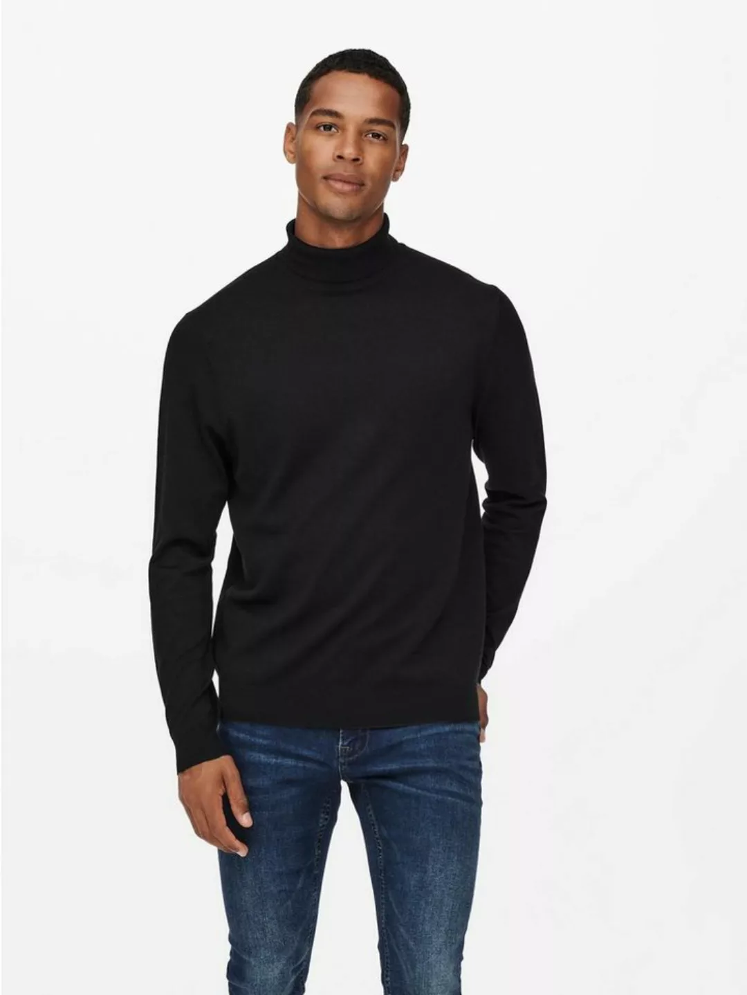 ONLY & SONS Strickpullover Polo Langarm Shirt Basic Pullover ONSWYLER 5619 günstig online kaufen