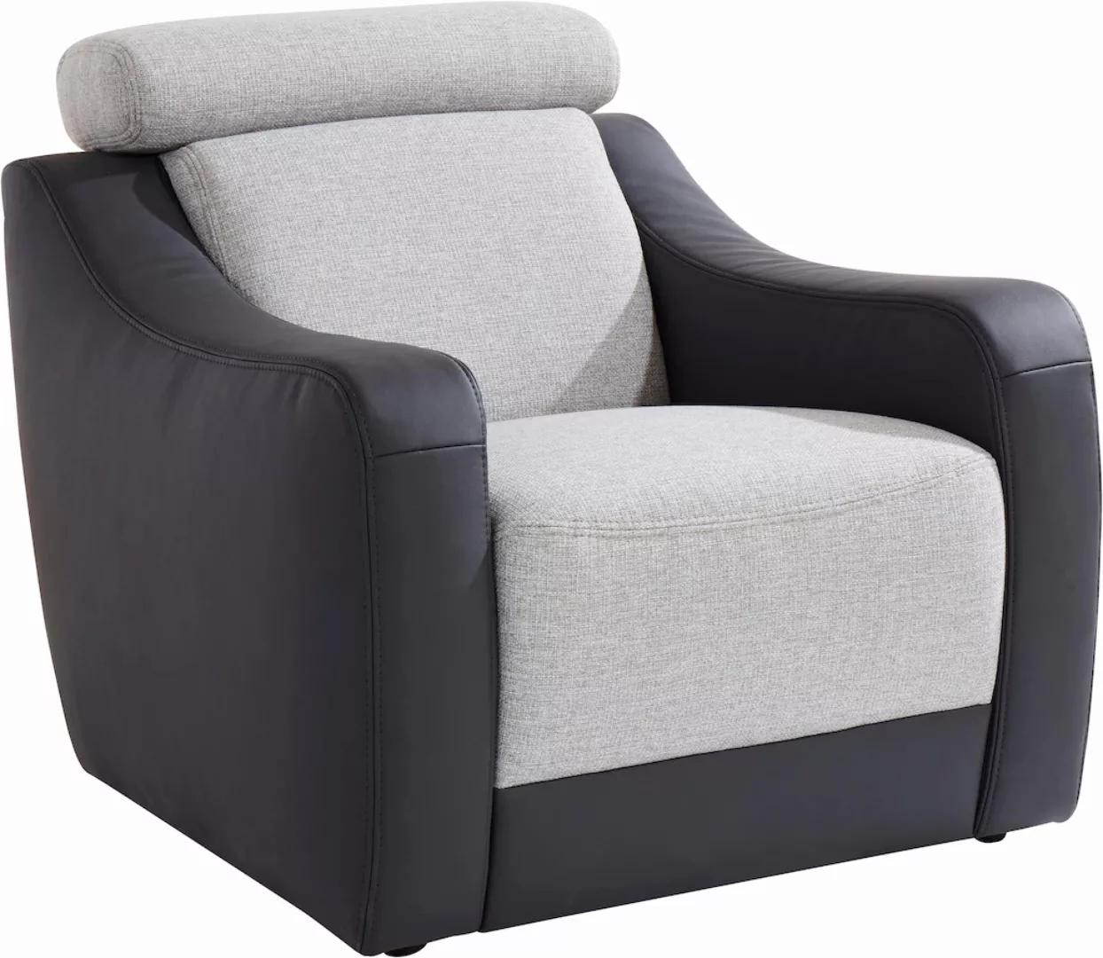 exxpo - sofa fashion Sessel »Happy, Loungesessel«, inklusive Kopf- bzw. Rüc günstig online kaufen