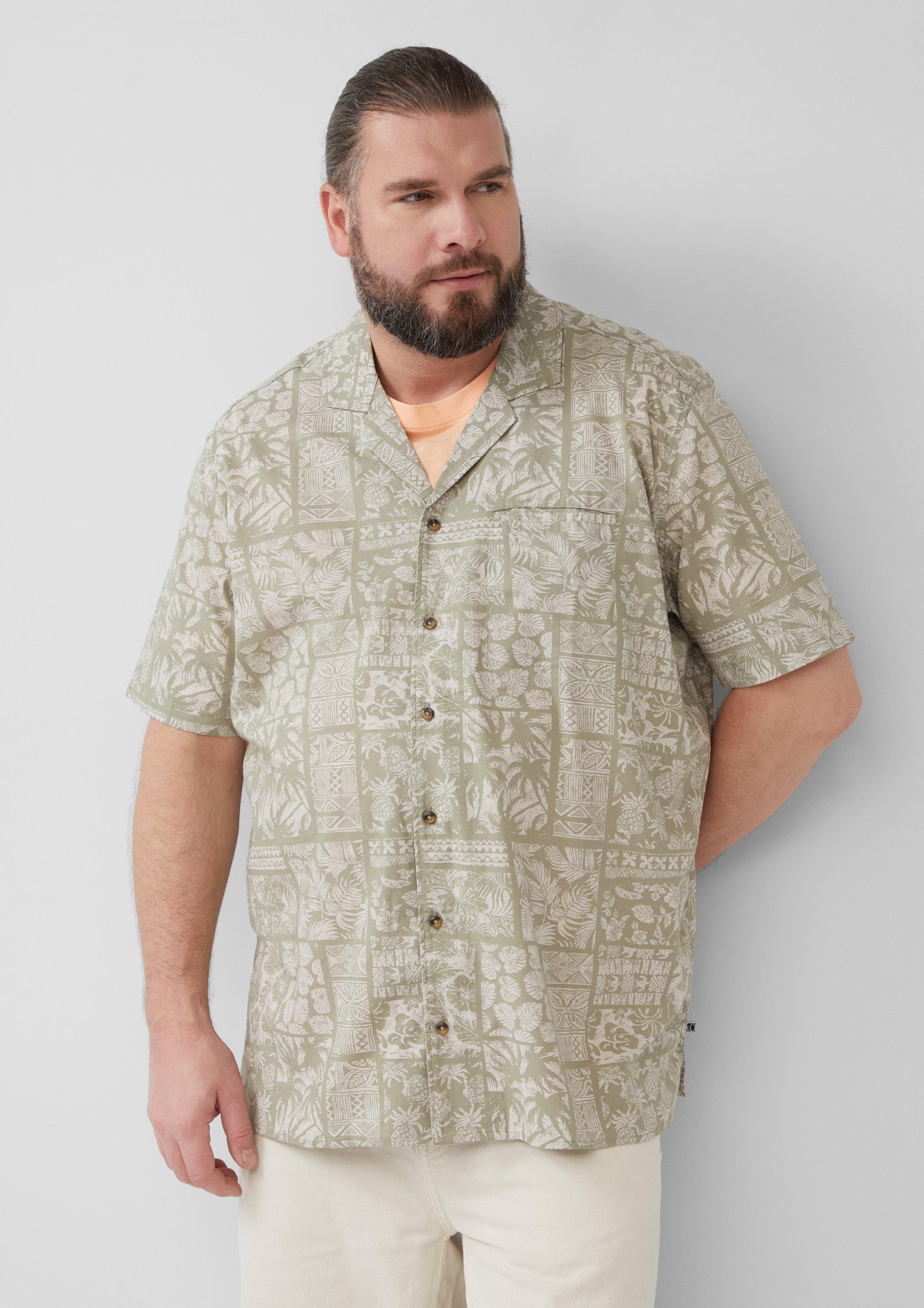 s.Oliver Kurzarmhemd Resort Fit: Kurzarmhemd aus günstig online kaufen