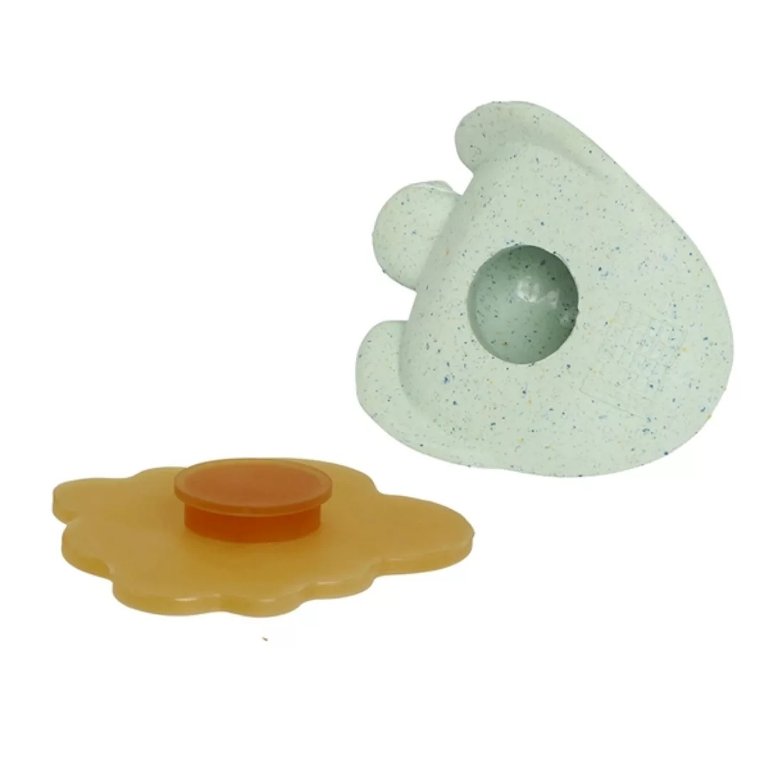 Hevea - Badespielzeug Set Ente + Frosch - Naturkautschuk / Upcycled / Sand günstig online kaufen