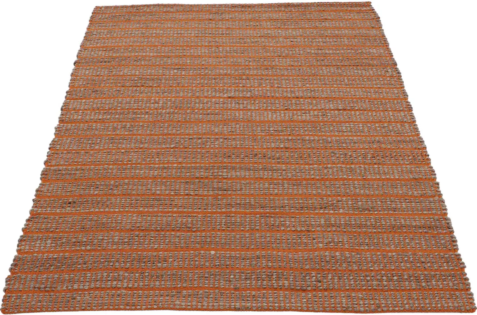 carpetfine Teppich »Lara«, rechteckig, 6 mm Höhe, Wendeteppich aus Jute/Bau günstig online kaufen