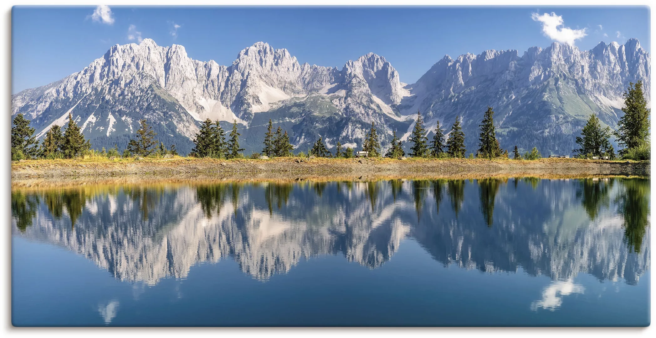 Artland Wandbild »Kaisergebirge Tirol«, Berge & Alpenbilder, (1 St.), als A günstig online kaufen