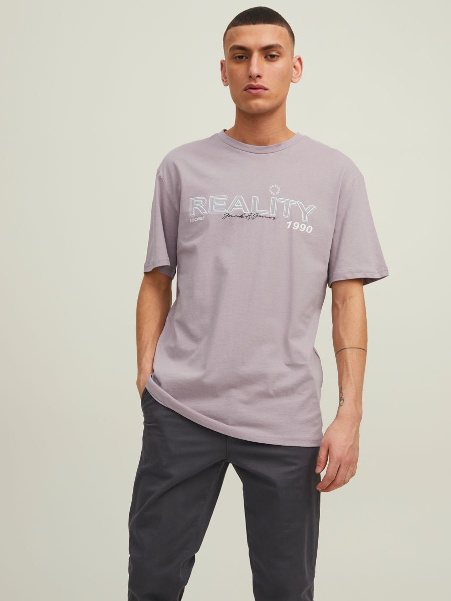 Jack & Jones Herren Rundhals T-Shirt JCOSTAYCATION - Loose Fit günstig online kaufen
