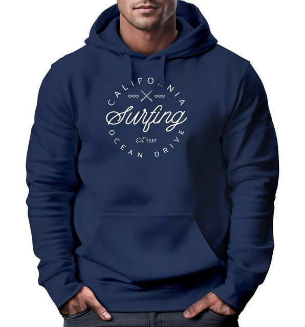 Neverless Hoodie Hoodie Herren California Surfing Ocean Drive Summer Kapuze günstig online kaufen