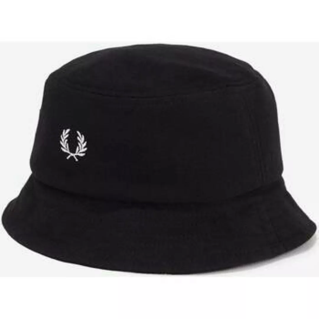 Fred Perry  Schirmmütze Pique-Eimerhut - Schwarz Schneeweiß günstig online kaufen