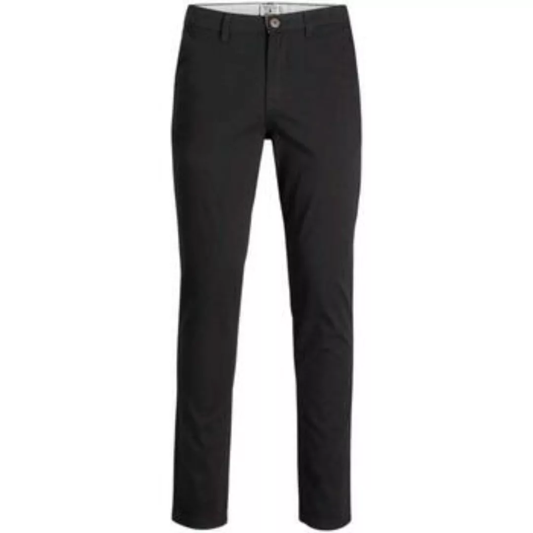Jack & Jones Herren Chino Hose JPSTMARCO JJDAVE AKM BLACK - Slim Fit Schwar günstig online kaufen
