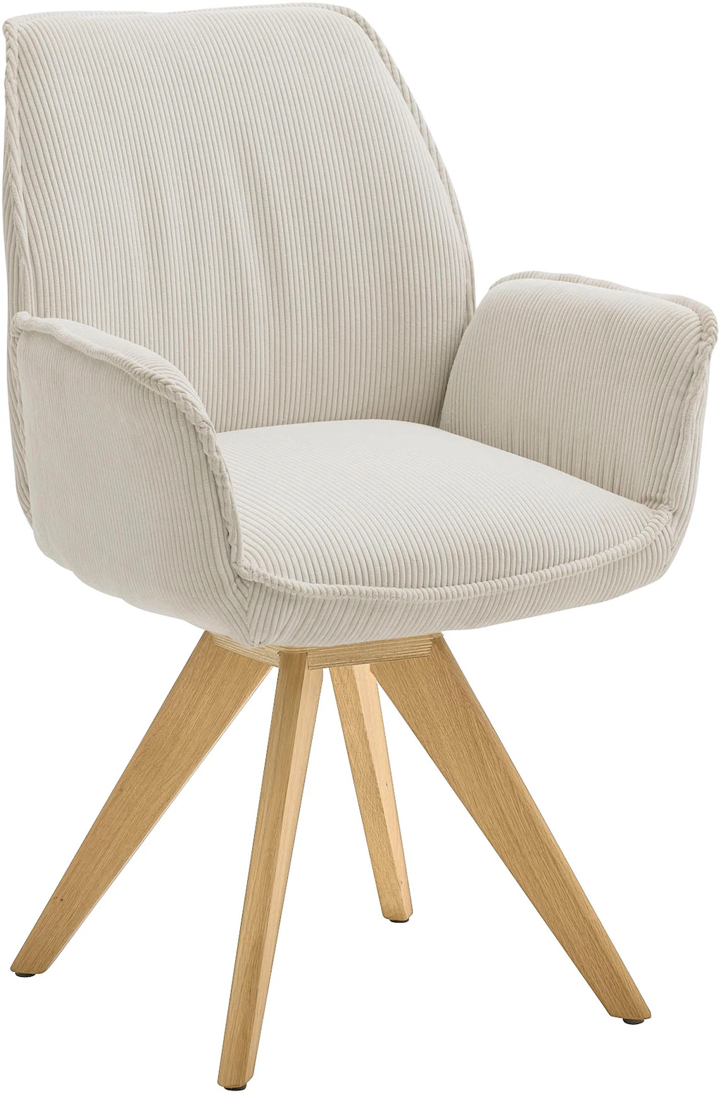 Musterring Esszimmerstuhl "Tiama", (Set), 2 St., Cord, Stativgestell Eiche günstig online kaufen