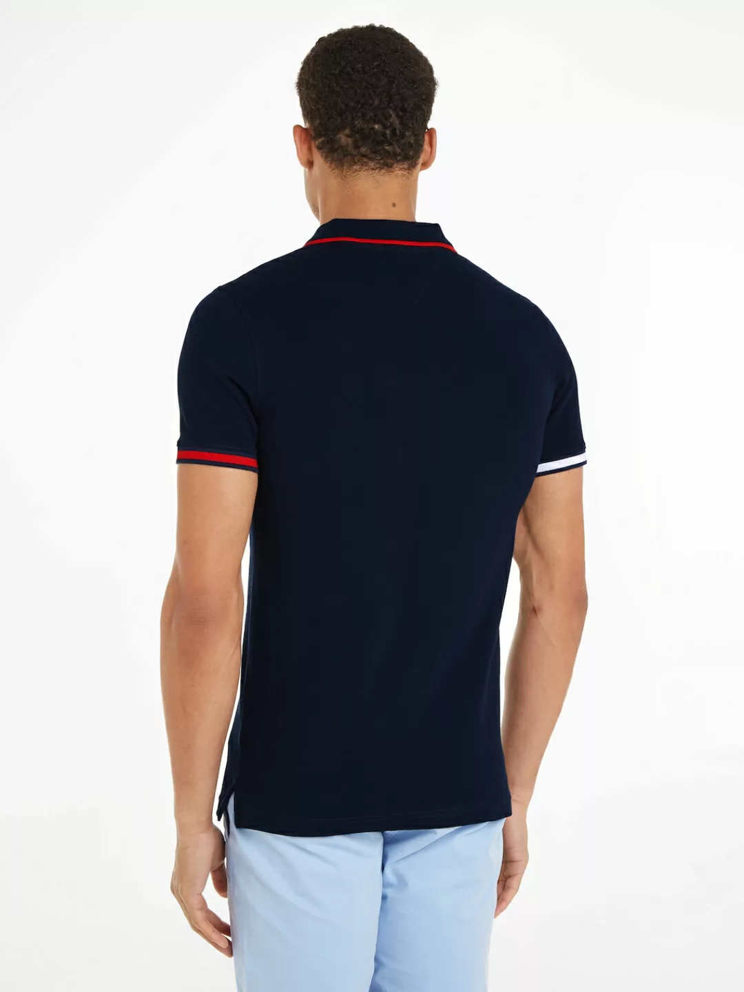 Tommy Jeans Poloshirt "TJM REG FLAG CUFFS POLO", mit Polokragen günstig online kaufen