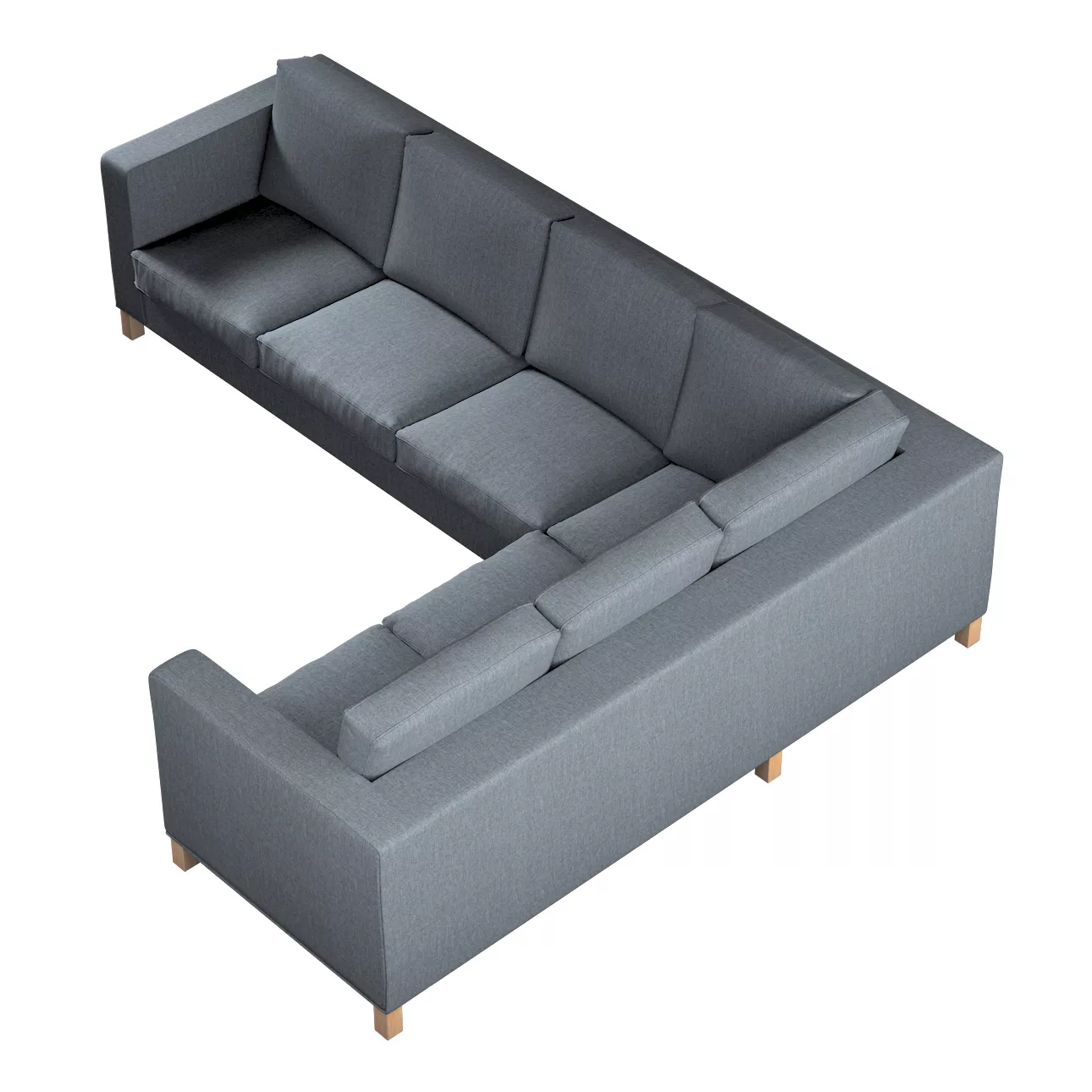 Bezug für Karlanda Sofa Ecke links, grau, 36cm x 30cm x 50cm, City (704-86) günstig online kaufen