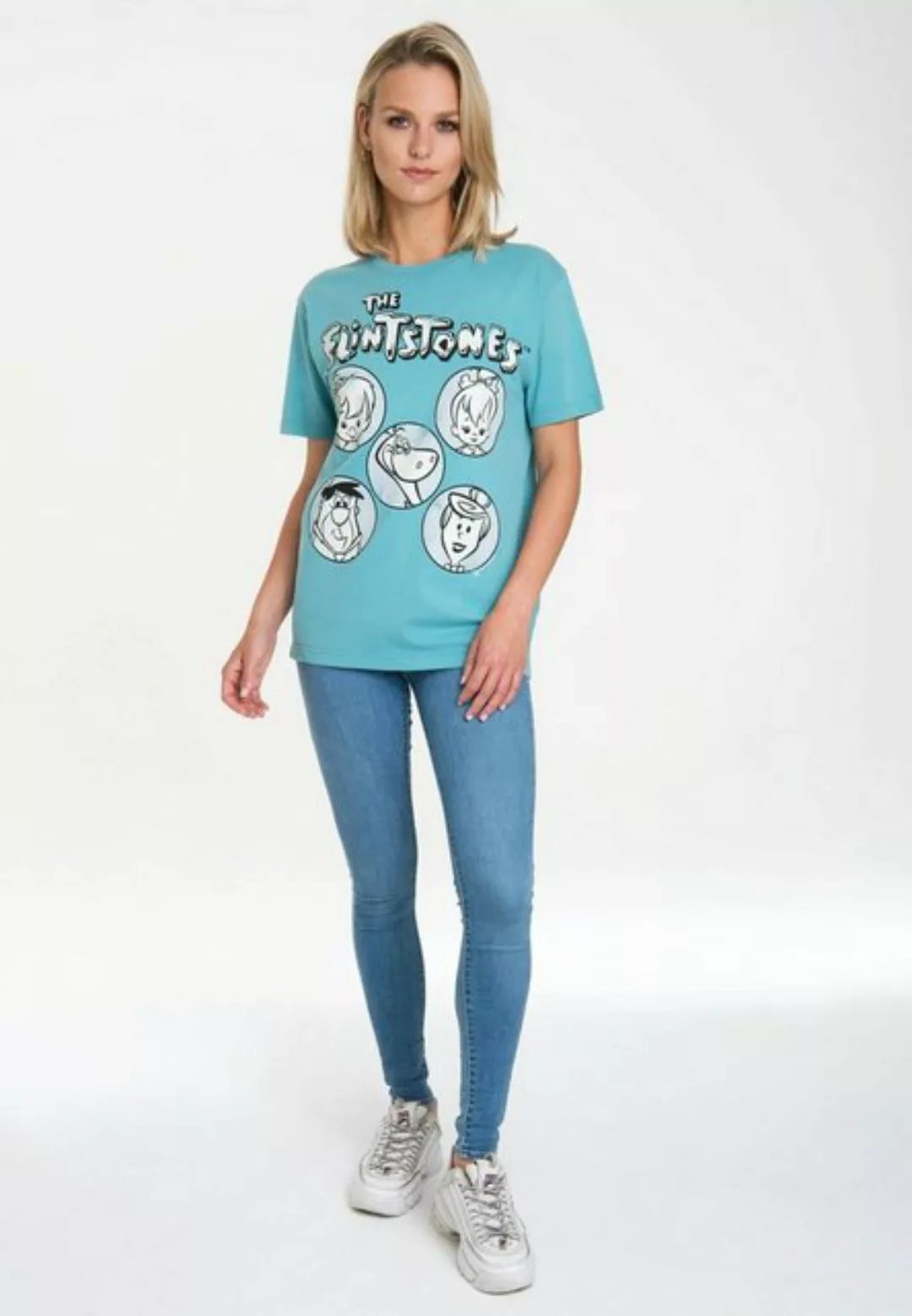 LOGOSHIRT T-Shirt "The Flintstones", mit lizenziertem Originaldesign günstig online kaufen