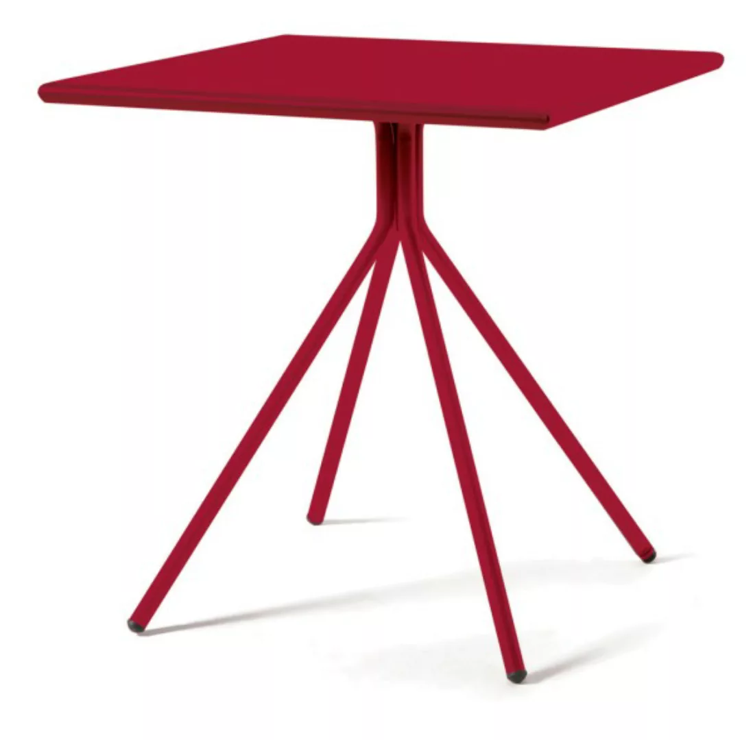 Outdoortisch Rick 80x80x75 cm rot günstig online kaufen