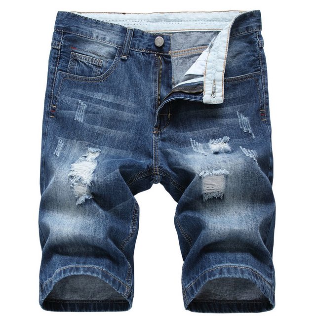 Allthemen Jeansshorts Herr Destroyed Jeans für Sommer günstig online kaufen