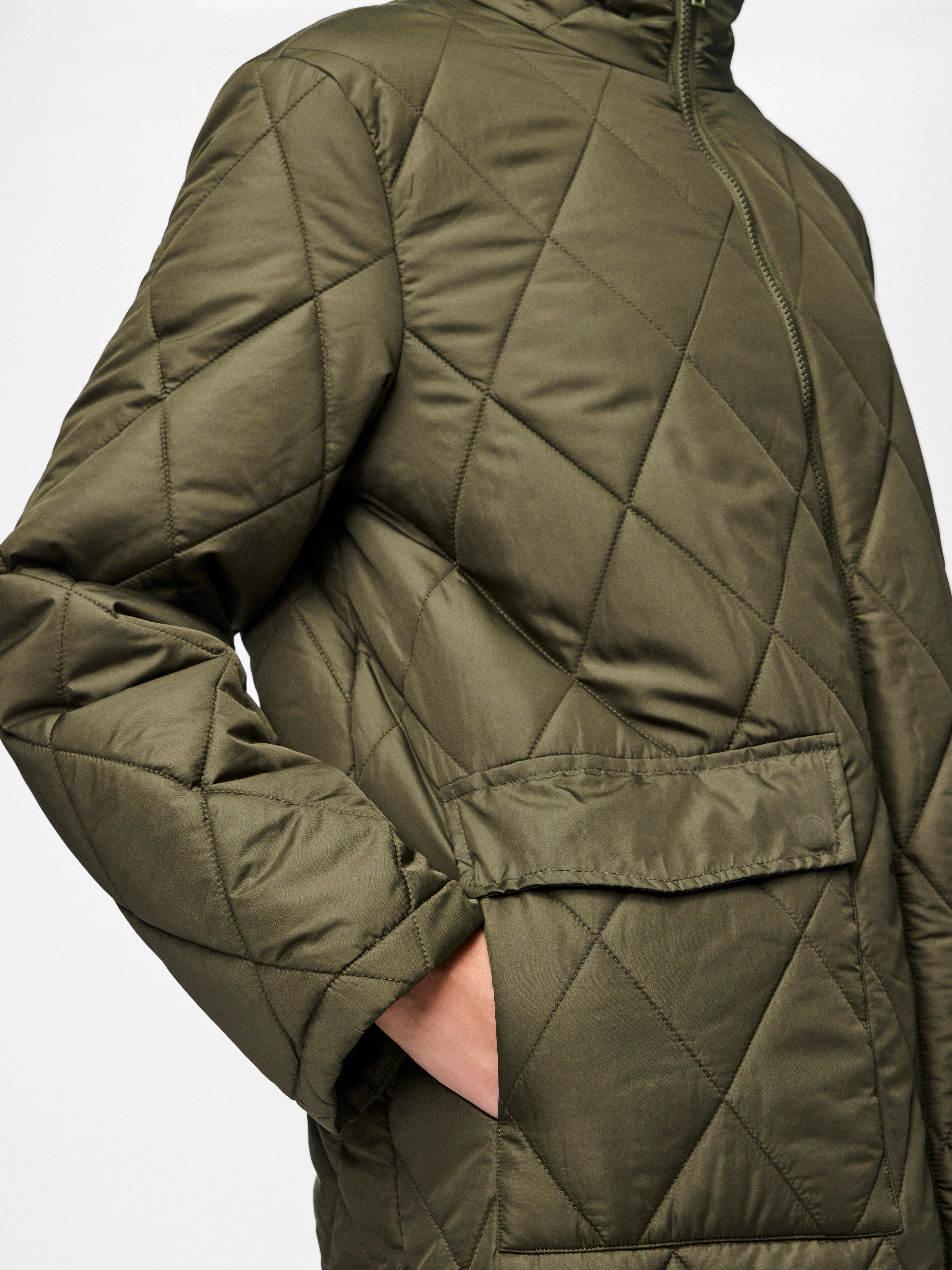 pieces Steppmantel "PCMAILEY LONG QUILTED JACKET NOOS BC" günstig online kaufen