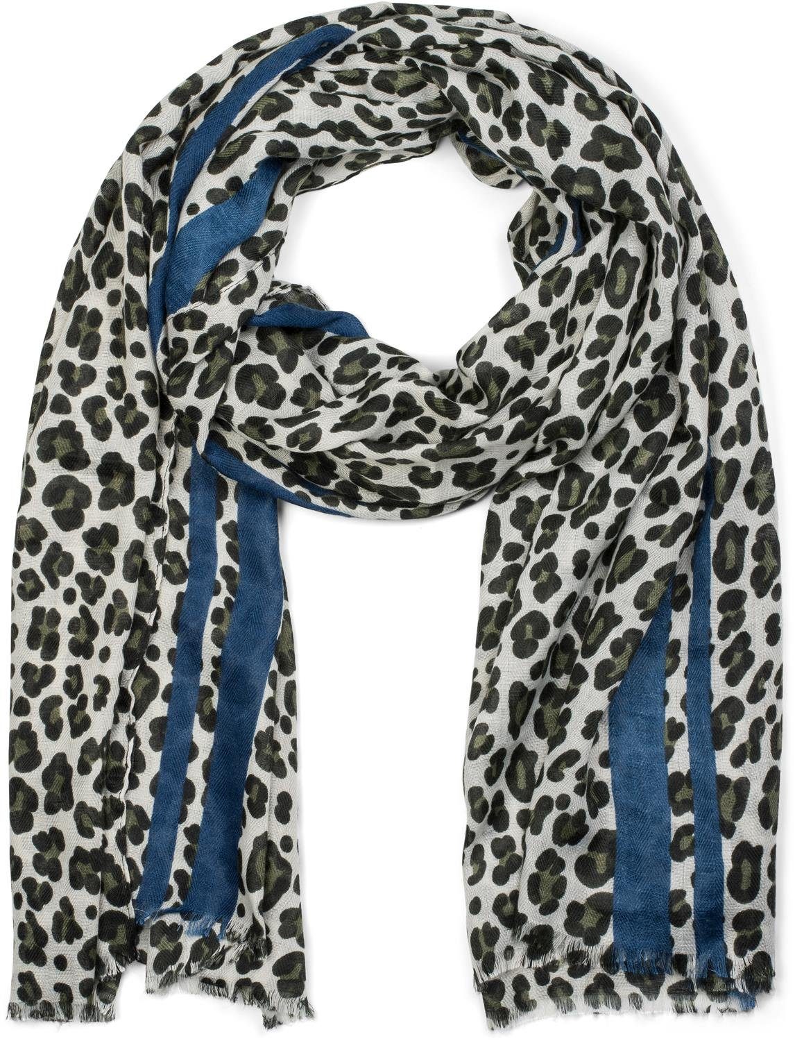 styleBREAKER Modeschal Weicher Schal mit Leoparden günstig online kaufen