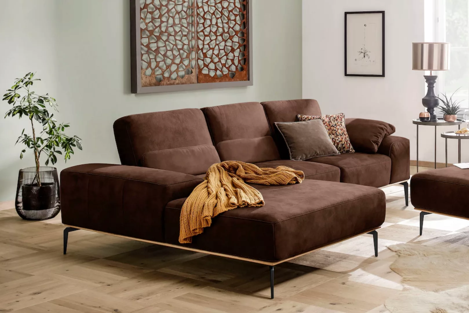 W.SCHILLIG Ecksofa "run, Designsofa mit tollem Sitzkomfort, bequem, L-Form" günstig online kaufen