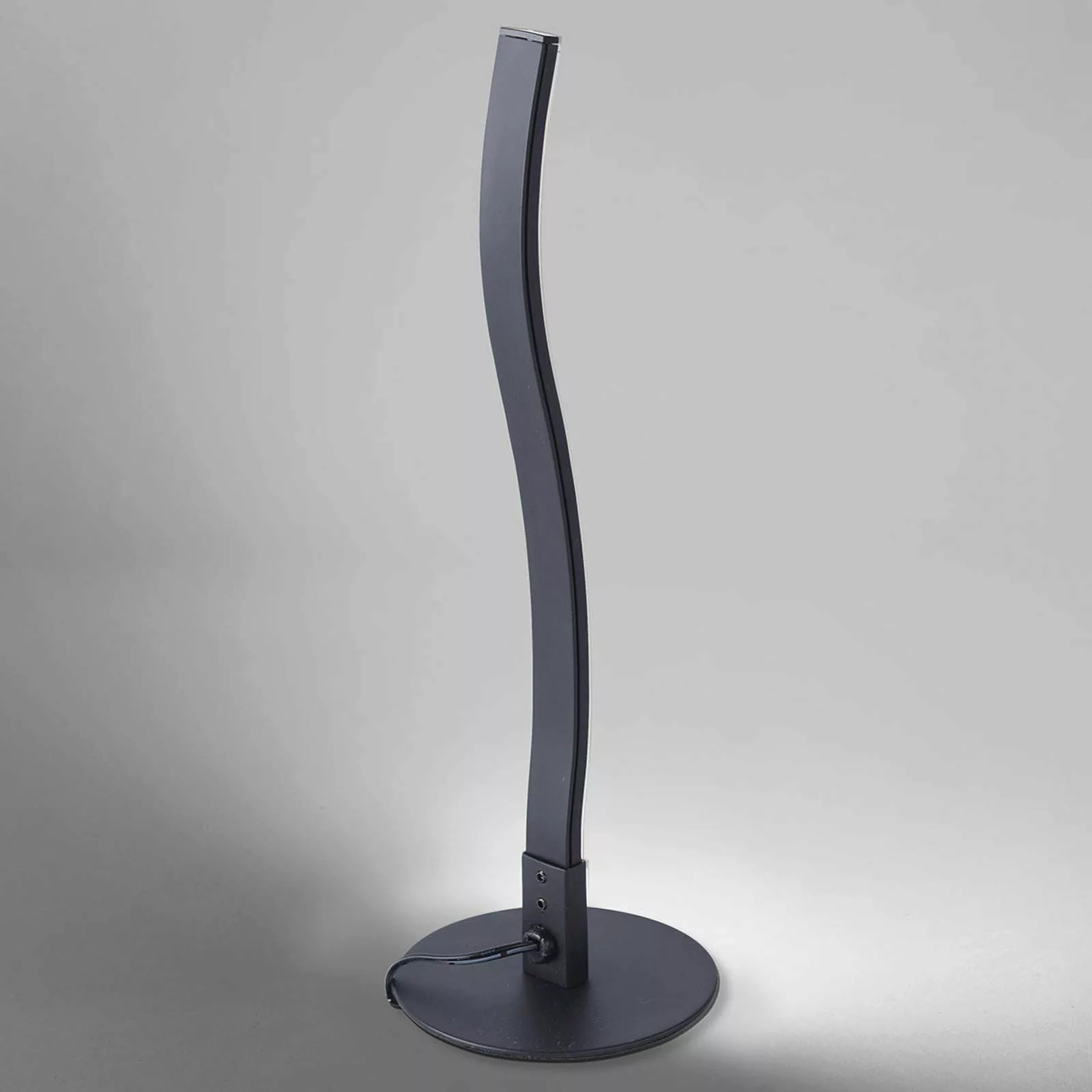 LED-Tischleuchte Wave 3.000K 30cm schwarz günstig online kaufen