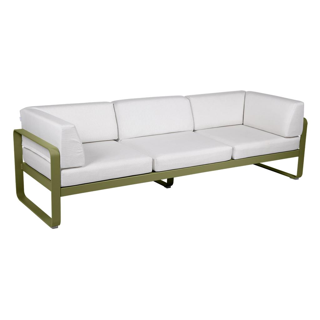 Bellevie 3-Sitzer Club Sofa Outdoor D3 Pesto 81 Grauweiß günstig online kaufen