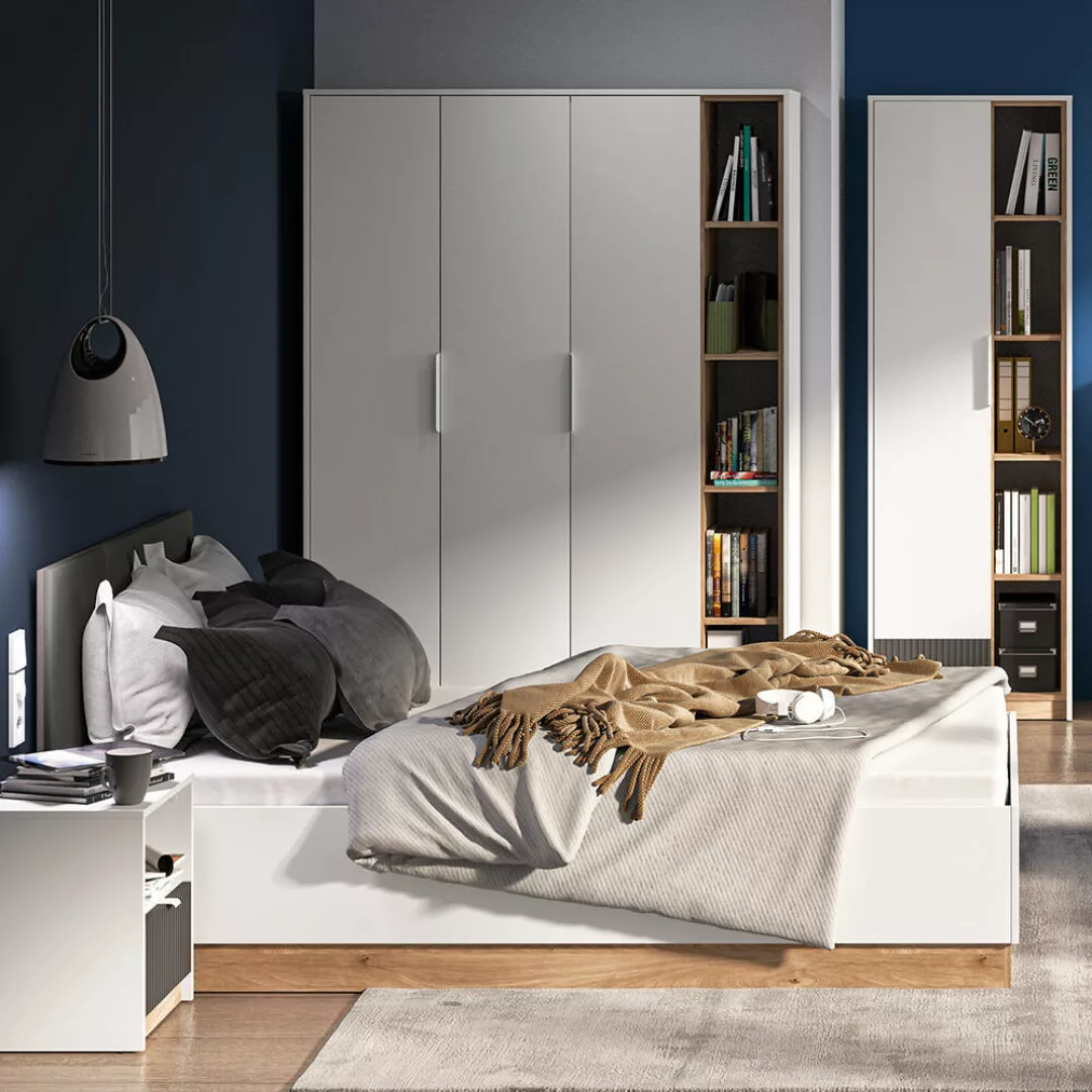 Jugendzimmer Set 4-teilig TIMARU-131 mit Bett 120x200cm inkl. aufklappbarem günstig online kaufen