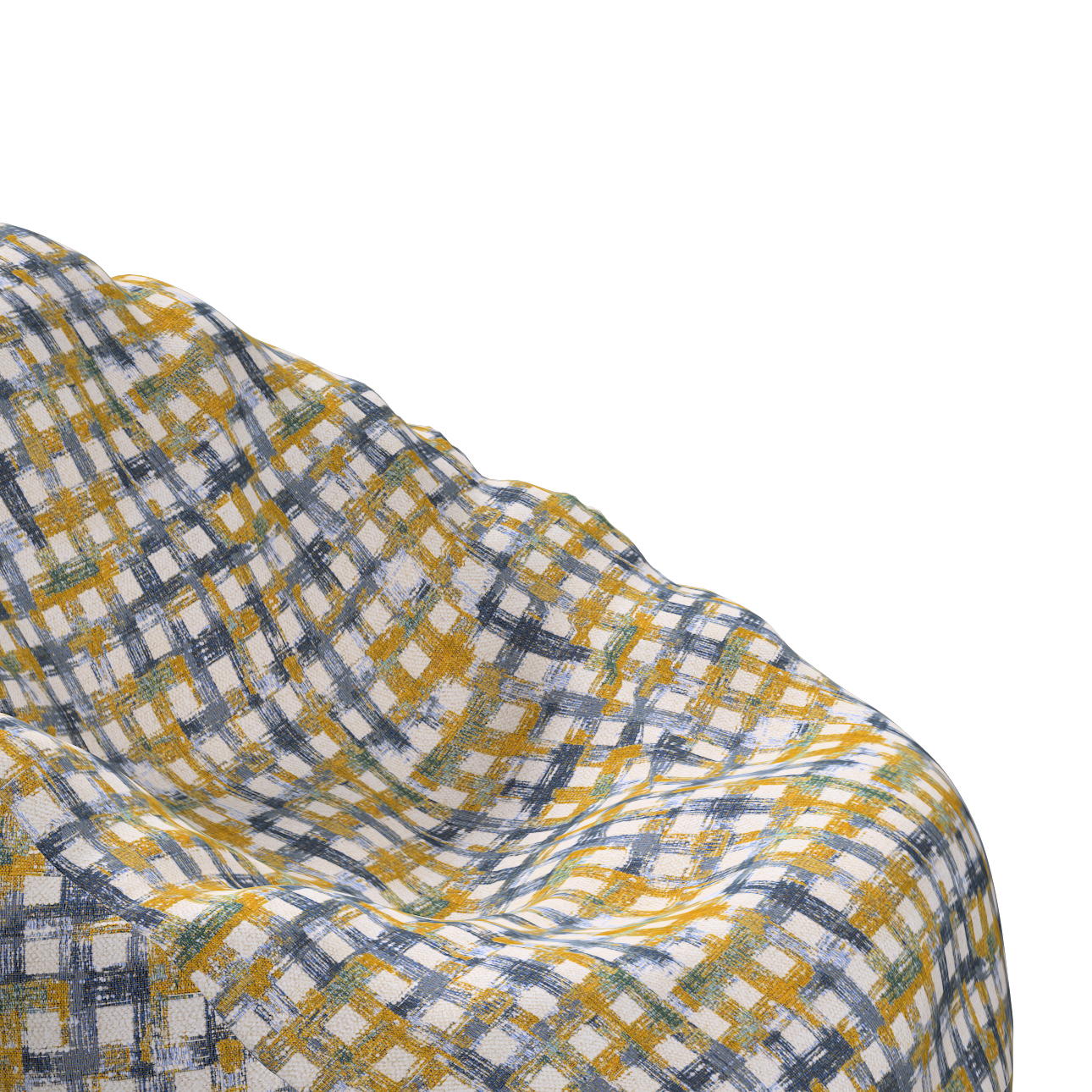 Bezug für Sitzsack, blau-gelb, Bezug für Sitzsack Ø80 x 115 cm, Cosy Home ( günstig online kaufen