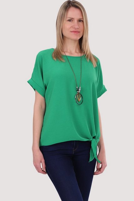 malito more than fashion Blusenshirt 10508 mit Bindeknoten und Kette Einhei günstig online kaufen