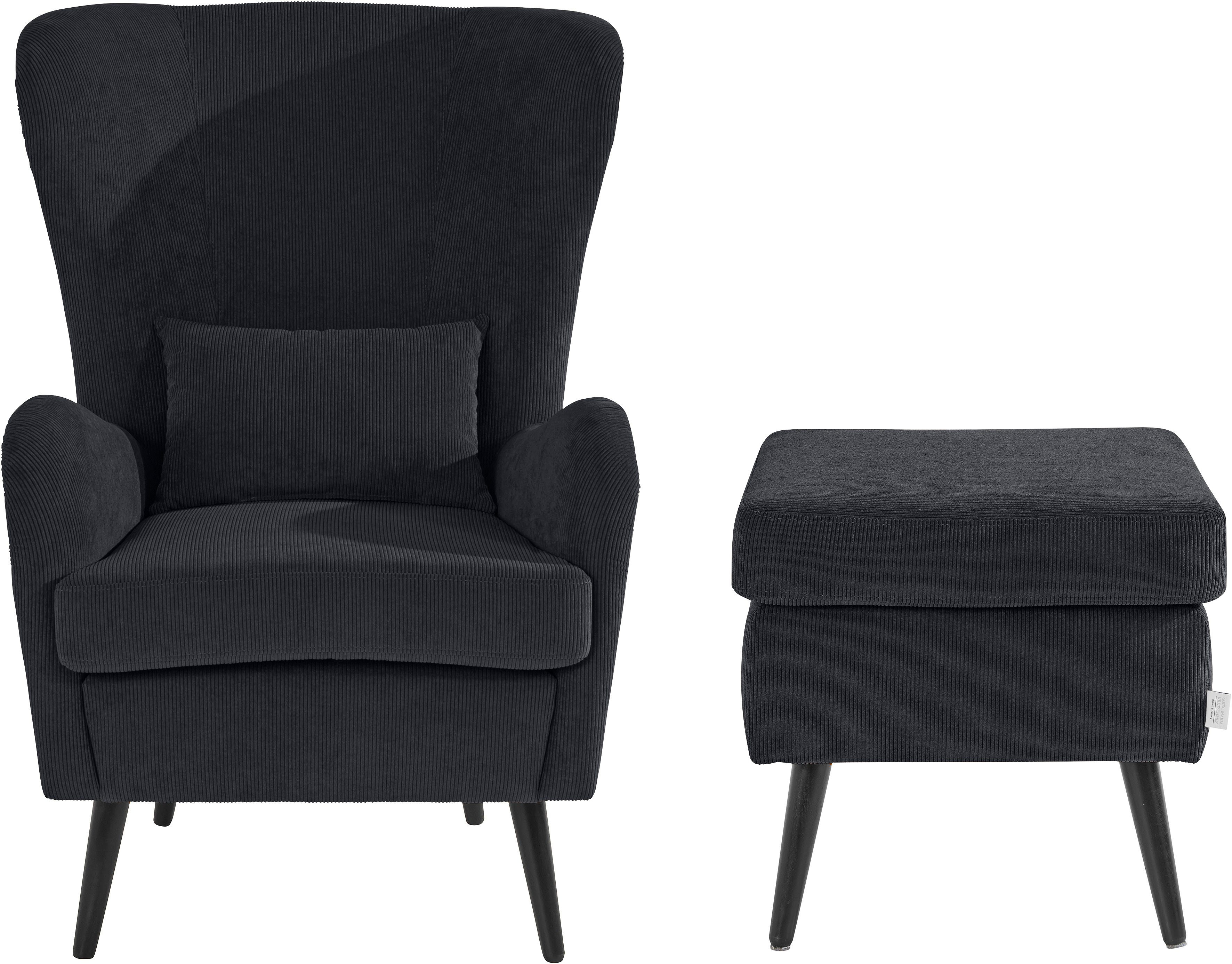 Home affaire Hocker "Salla", Bezug auch in Luxus-Microfaser in Teddyfellopt günstig online kaufen