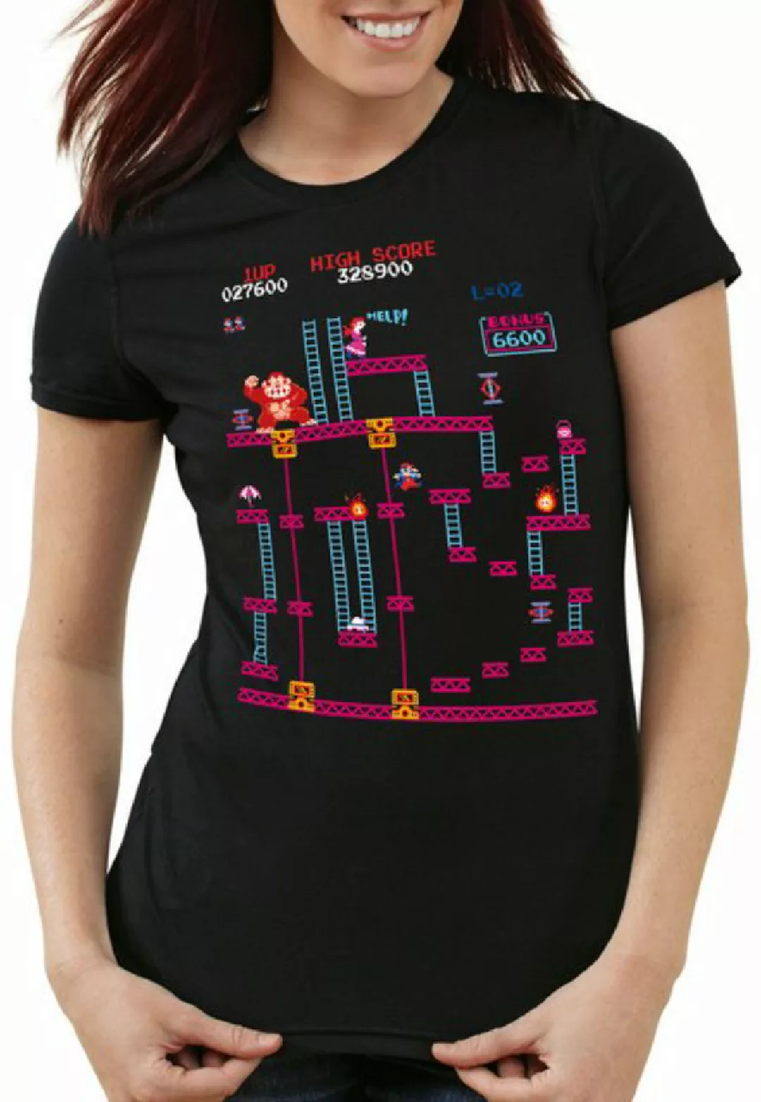 style3 T-Shirt Donkey Kong Elevator Level super nes switch mario nintendo 8 günstig online kaufen