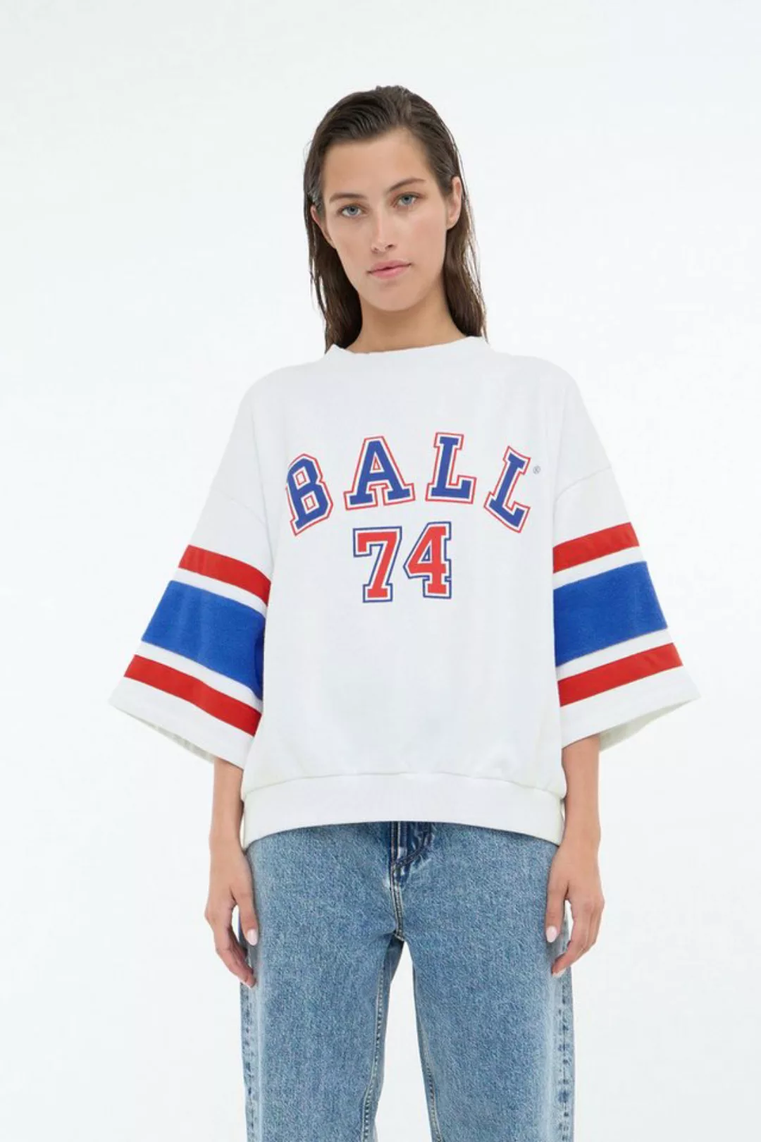 BALL Sweatshirt BAARIAN SS SWEAT modisches Sweatshirt in Baseball-Optik günstig online kaufen