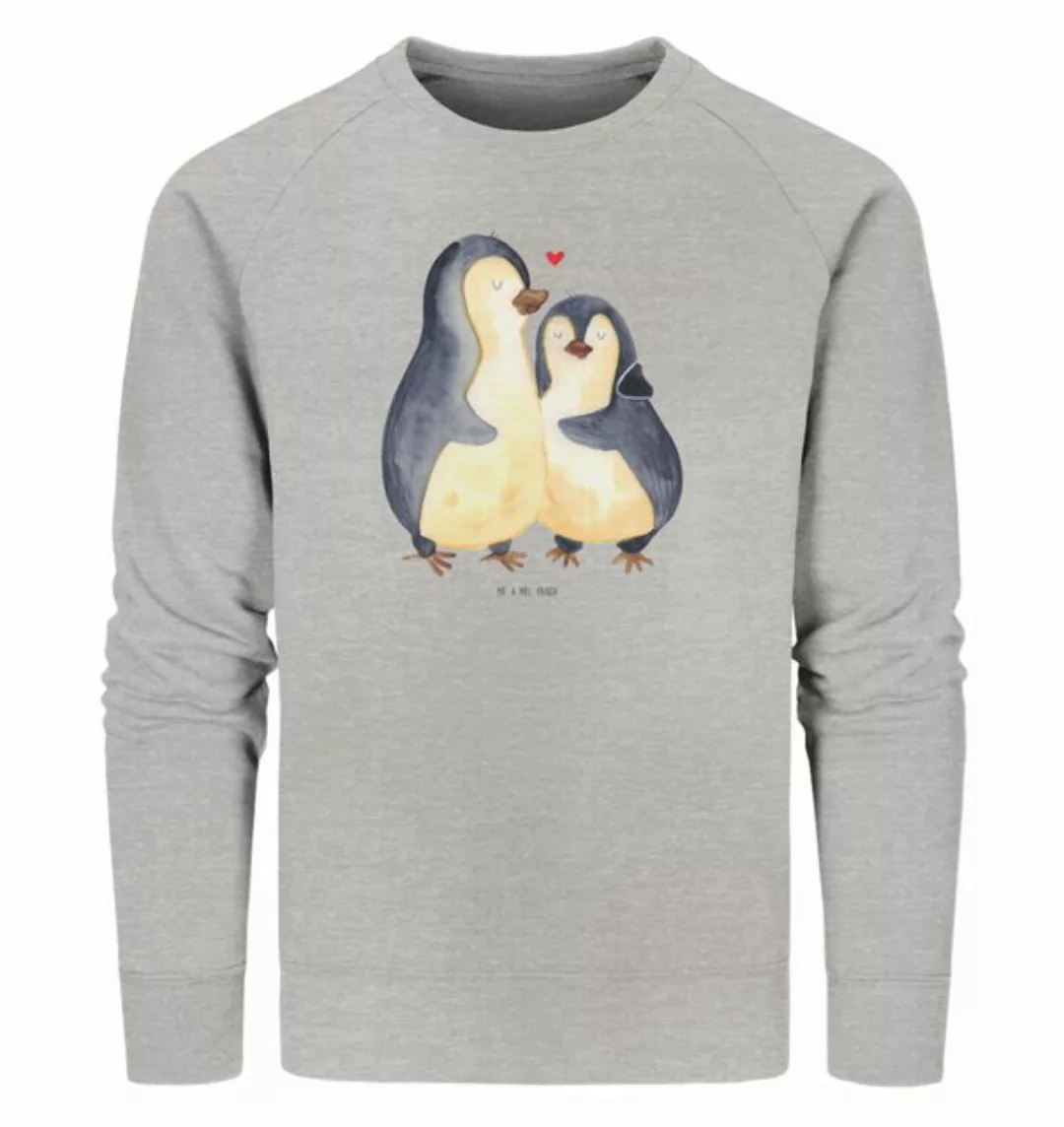 Mr. & Mrs. Panda Longpullover Größe M Pinguine Einschlafen - Heather Grey - günstig online kaufen