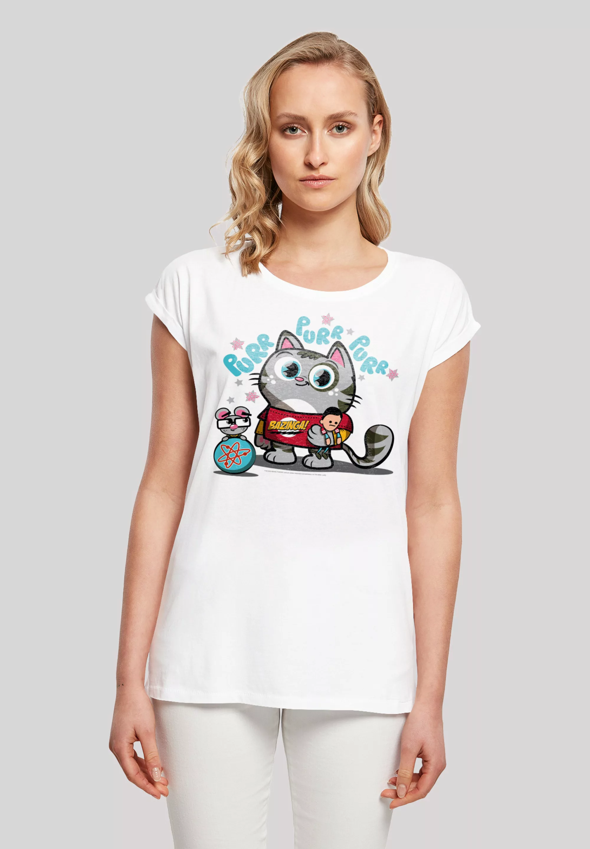 F4NT4STIC T-Shirt "Big Bang Theory Bazinga Kitty", Damen,Premium Merch,Regu günstig online kaufen