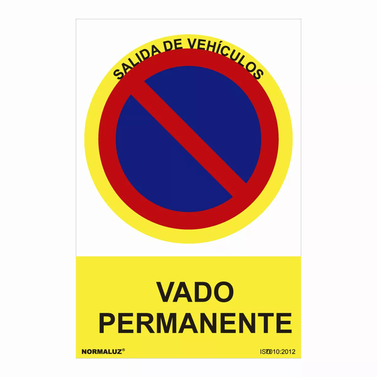 Schild Normaluz Vado Permanente Pvc (30 X 40 Cm) günstig online kaufen