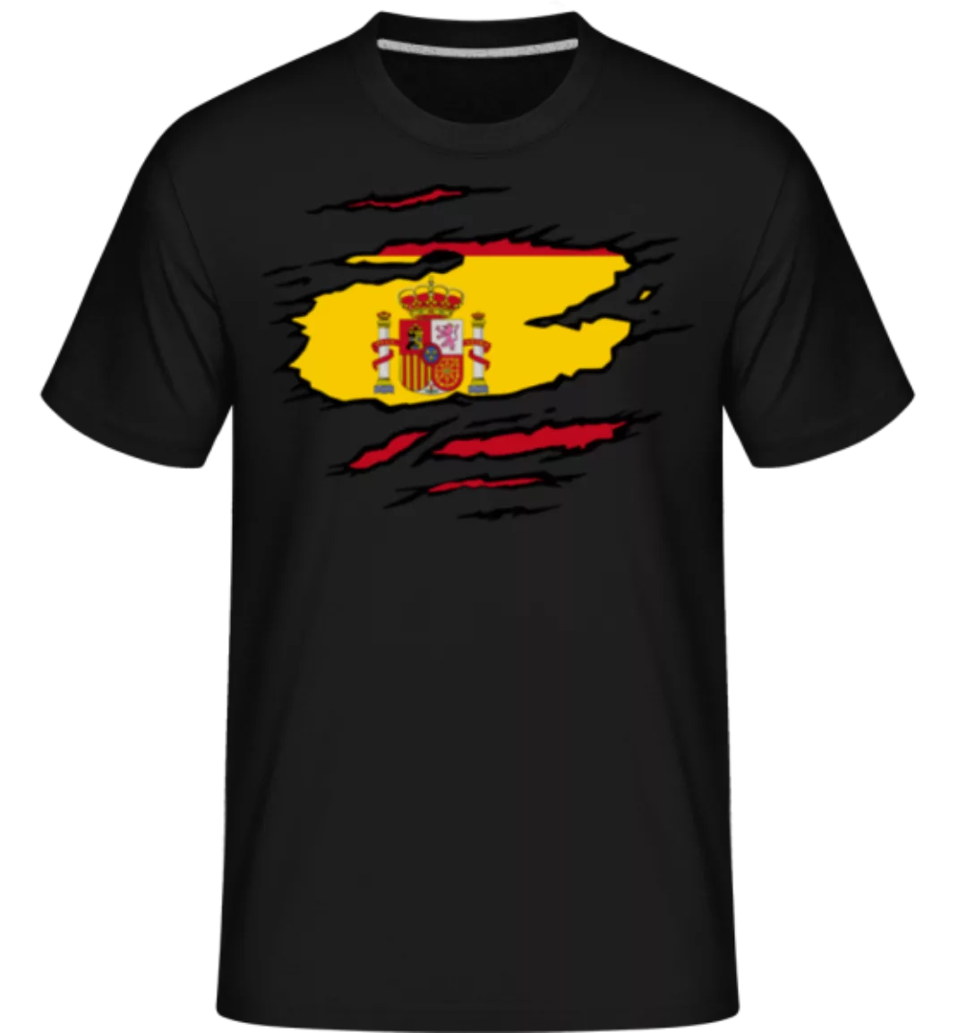 Ripped Flag Spain · Shirtinator Männer T-Shirt günstig online kaufen