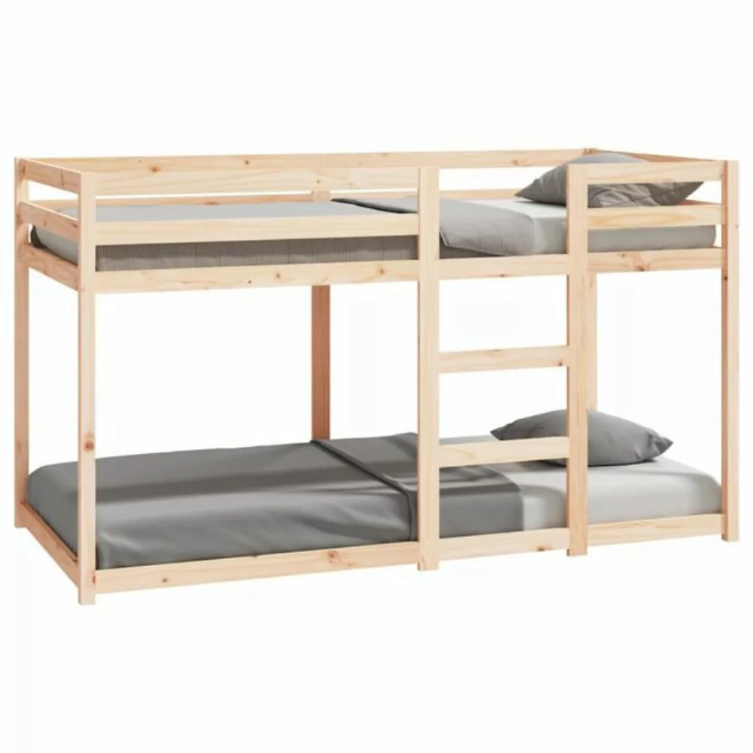 vidaXL Bettgestell Etagenbett 90x190 cm Massivholz Kiefer Bett Bettgestell günstig online kaufen