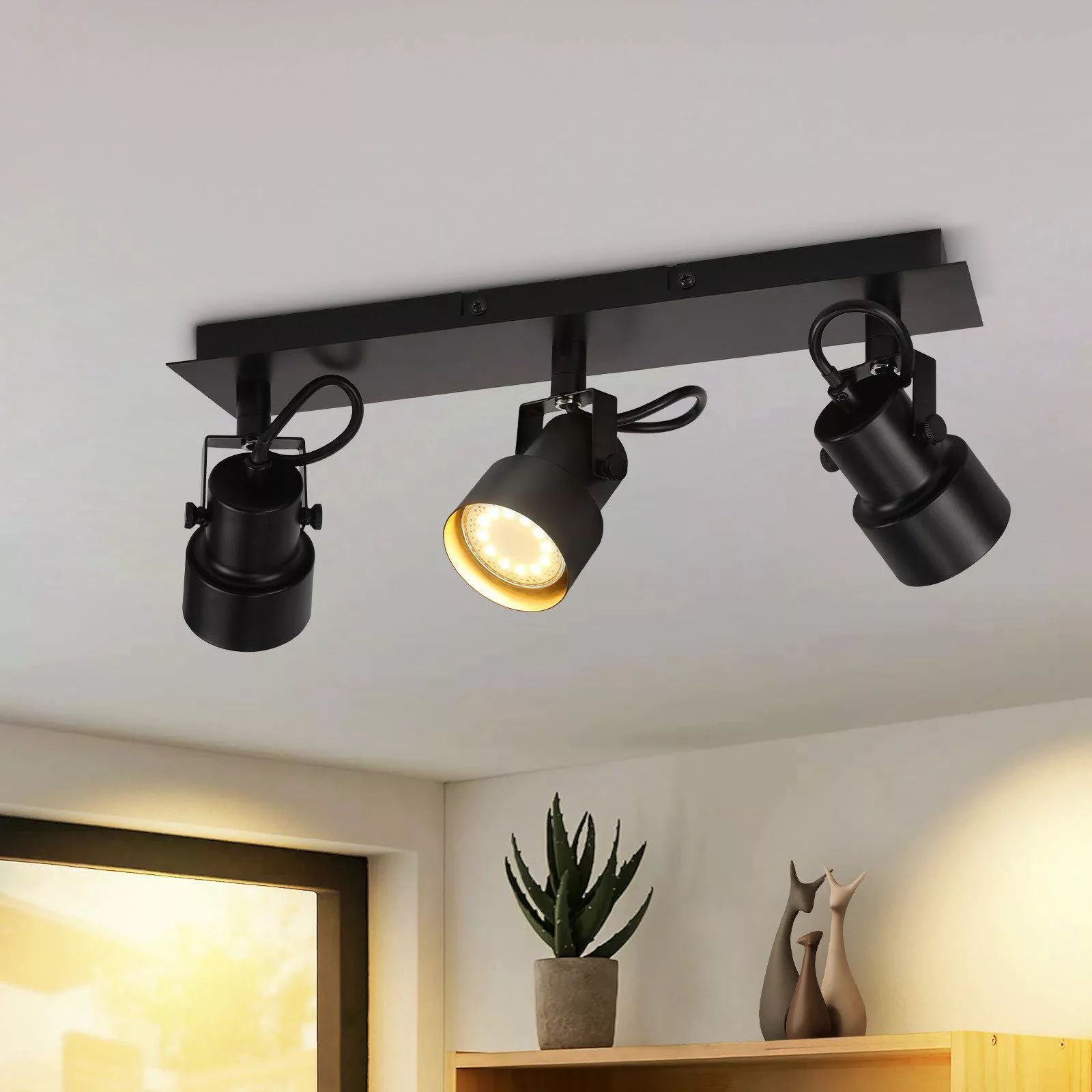 Nettlife Deckenstrahler Schwarz 1 Flammig 350° günstig online kaufen