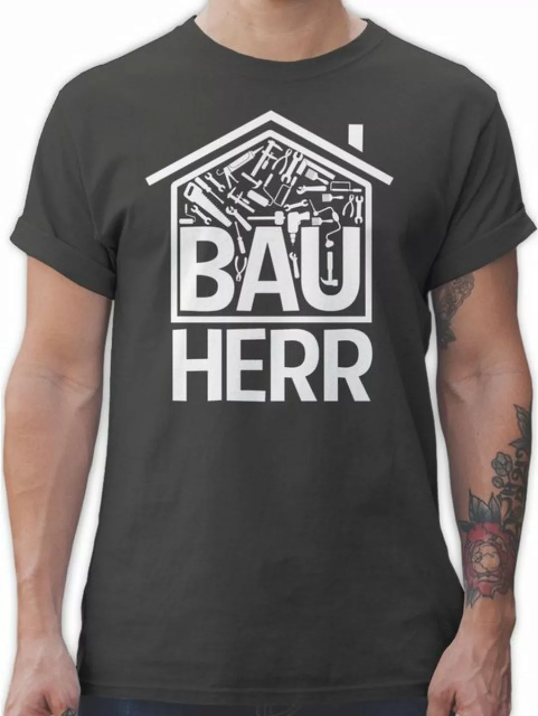 Shirtracer T-Shirt Bauherr Werkzeuge Handwerker Geschenke günstig online kaufen