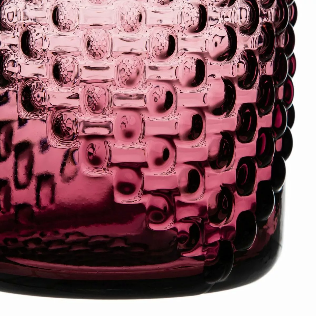 Vase Glas 13 X 13 X 25 Cm Violett günstig online kaufen