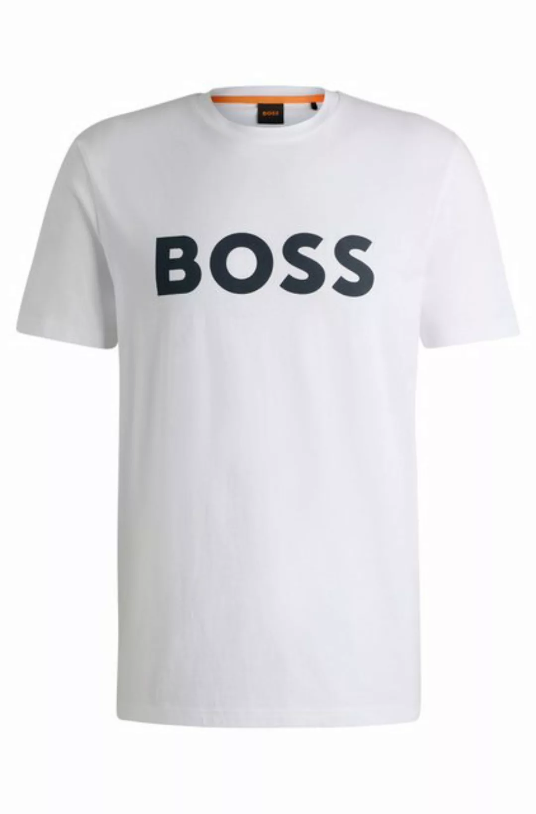 BOSS ORANGE T-Shirt Thinking 1 10246016 01 mit großem BOSS Druck auf der Br günstig online kaufen