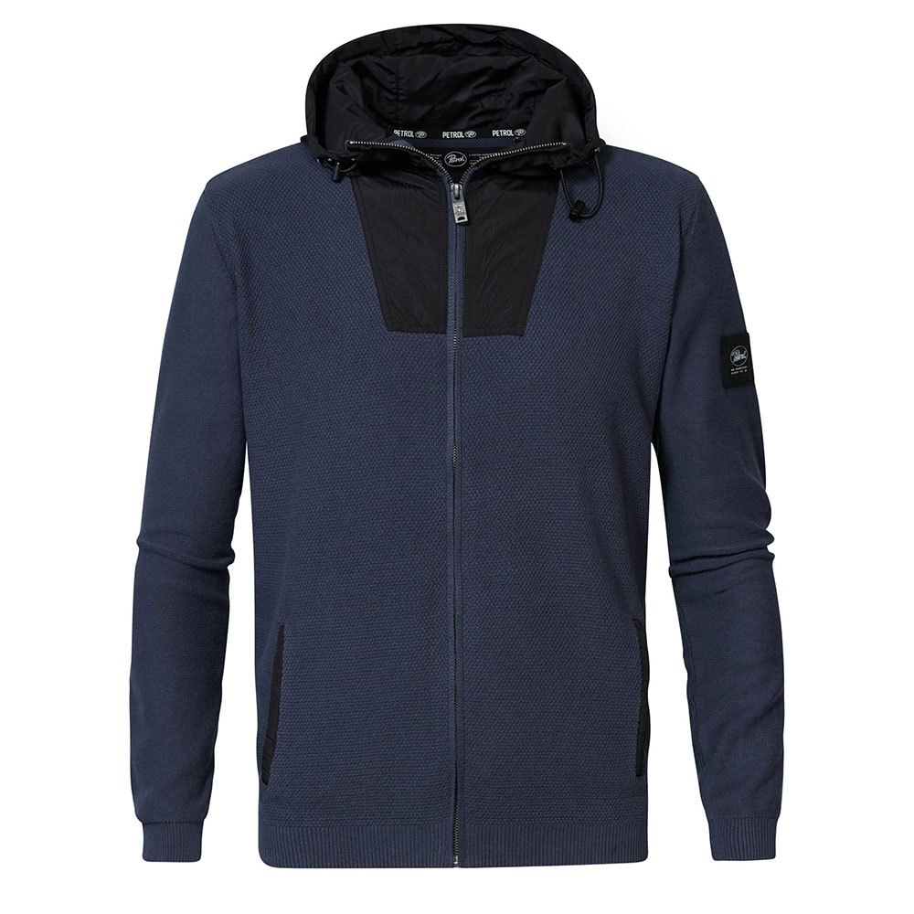 Petrol Industries Pullover Mit Durchgehendem Reißverschluss S Raven Grey günstig online kaufen