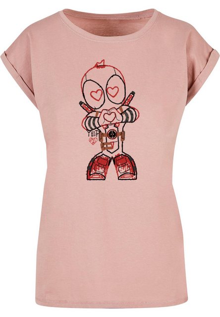 ABSOLUTE CULT T-Shirt ABSOLUTE CULT Damen Ladies Deadpool - Love Beam Line günstig online kaufen