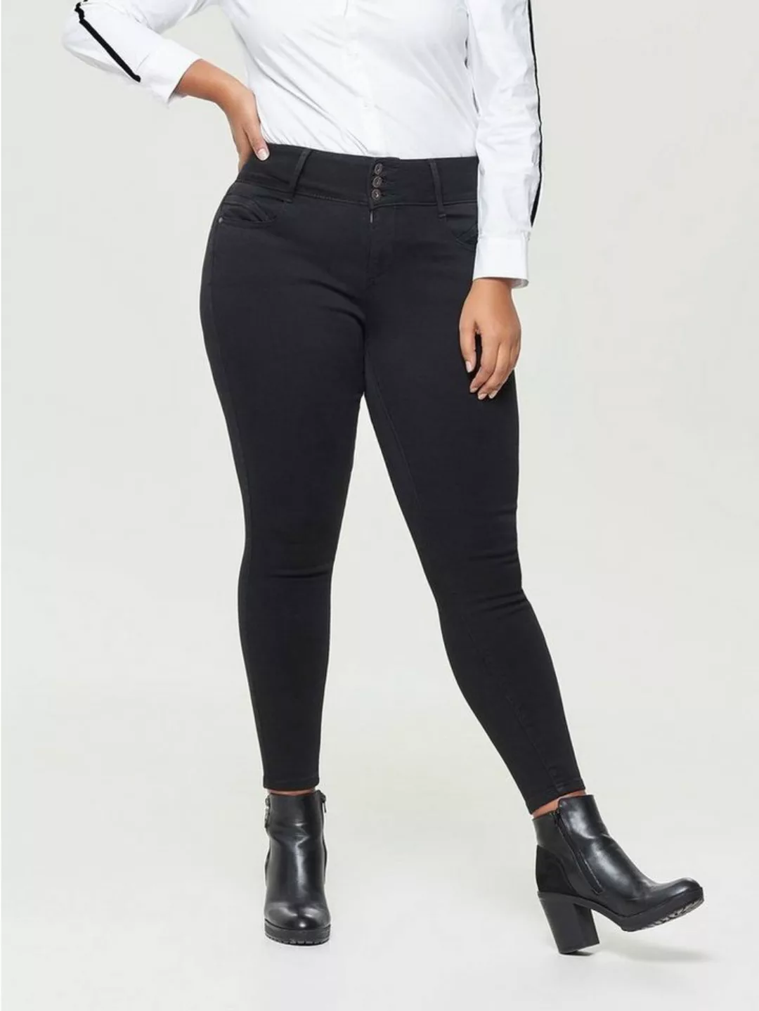 ONLY CARMAKOMA Skinny-fit-Jeans Skinny Stretch Jeans Curvy Plus Size Denim günstig online kaufen