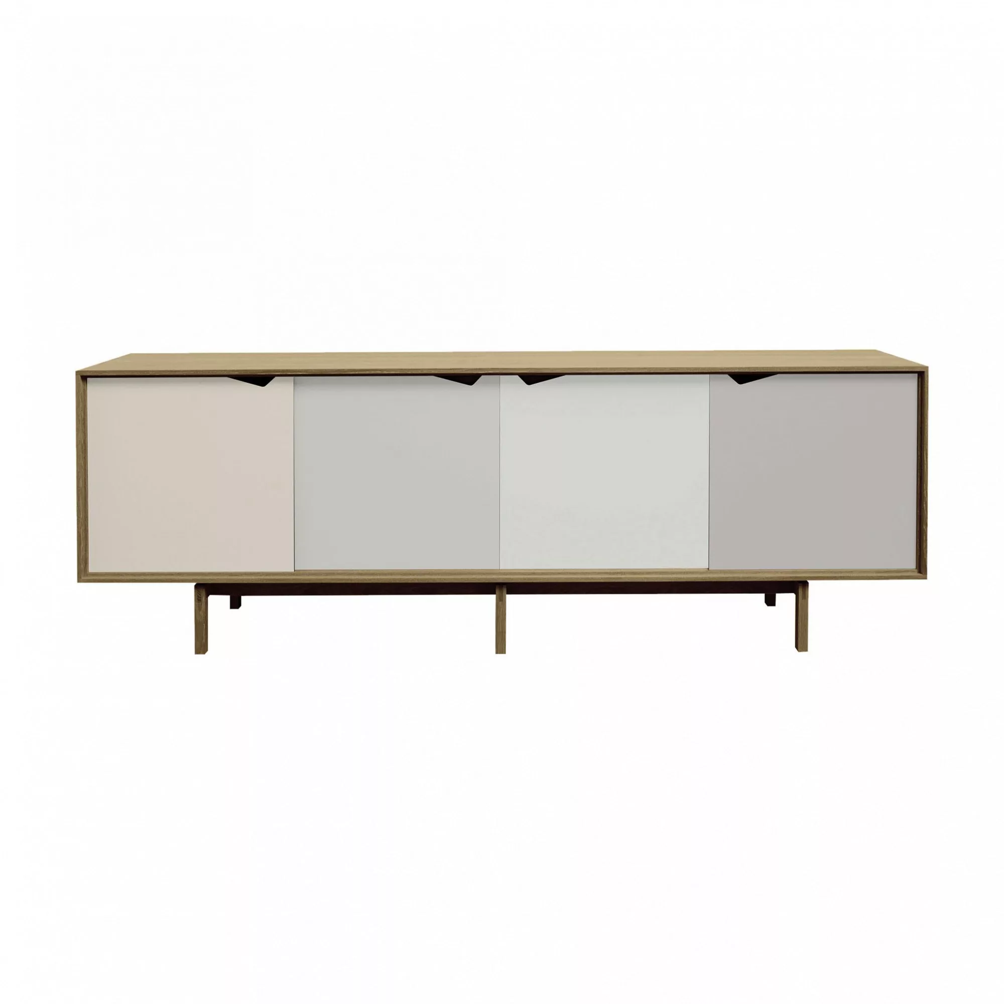Andersen Furniture - S1 Sideboard Türen bunt - Doeskin, Iron, Silver, Iron/ günstig online kaufen