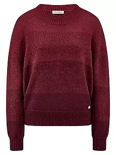 Rundhals-Pullover Uta Raasch rot günstig online kaufen
