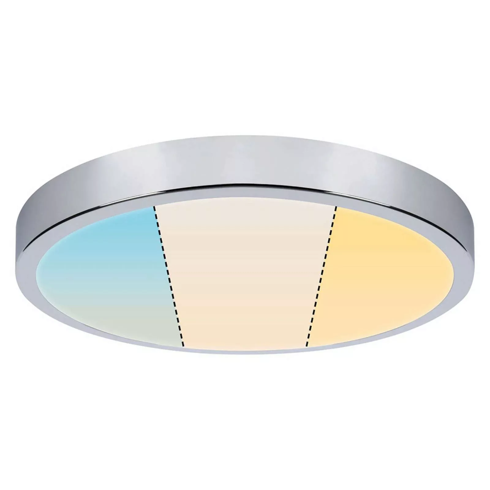 Paulmann "LED Panel Aviar IP44 rund 360mm 24W 2200lm White Switch Chrom" günstig online kaufen