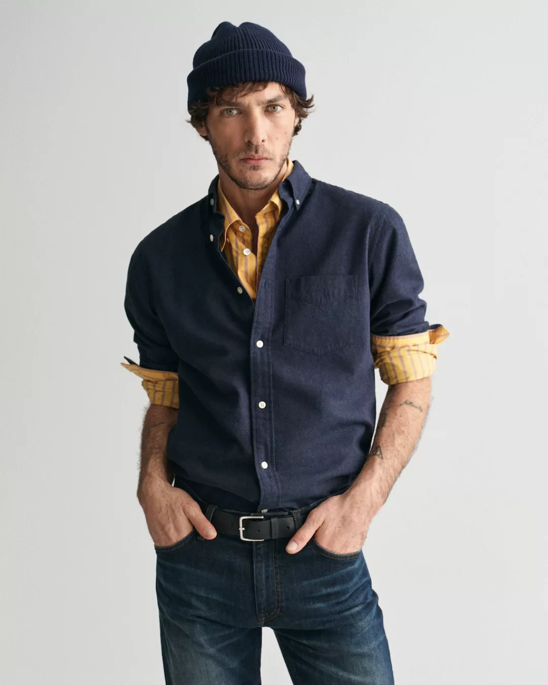 Gant Langarmhemd REG FLANNEL MELANGE SHIRT günstig online kaufen