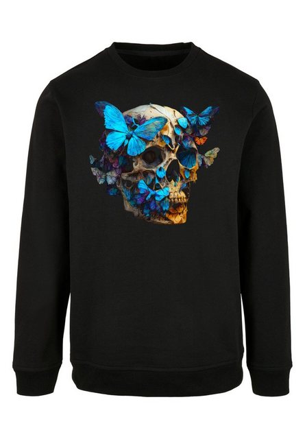 F4NT4STIC Kapuzenpullover "Schmetterling Skull CREW", Print günstig online kaufen