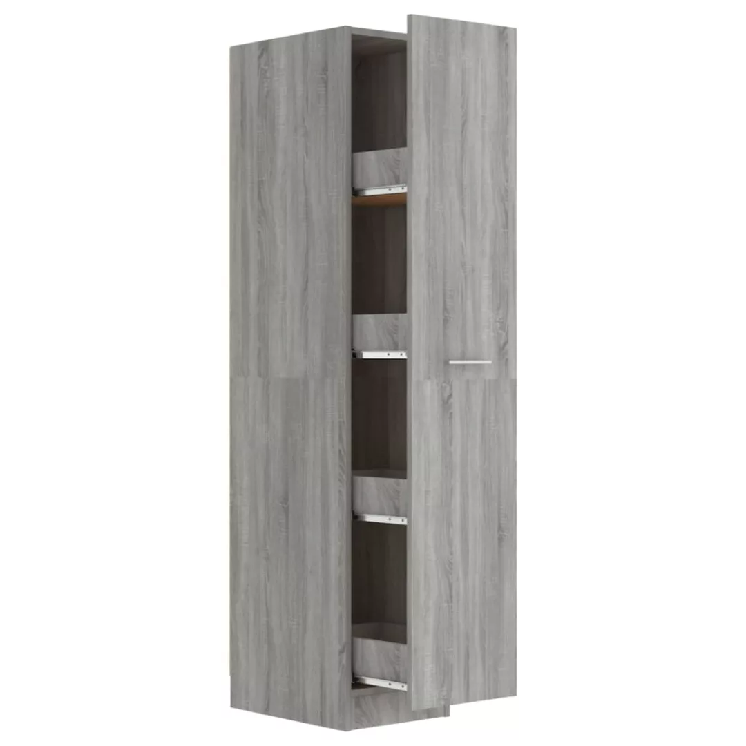 vidaXL Aktenschrank Apothekerschrank Grau Sonoma 30x42,5x150 cm Spanplatte günstig online kaufen