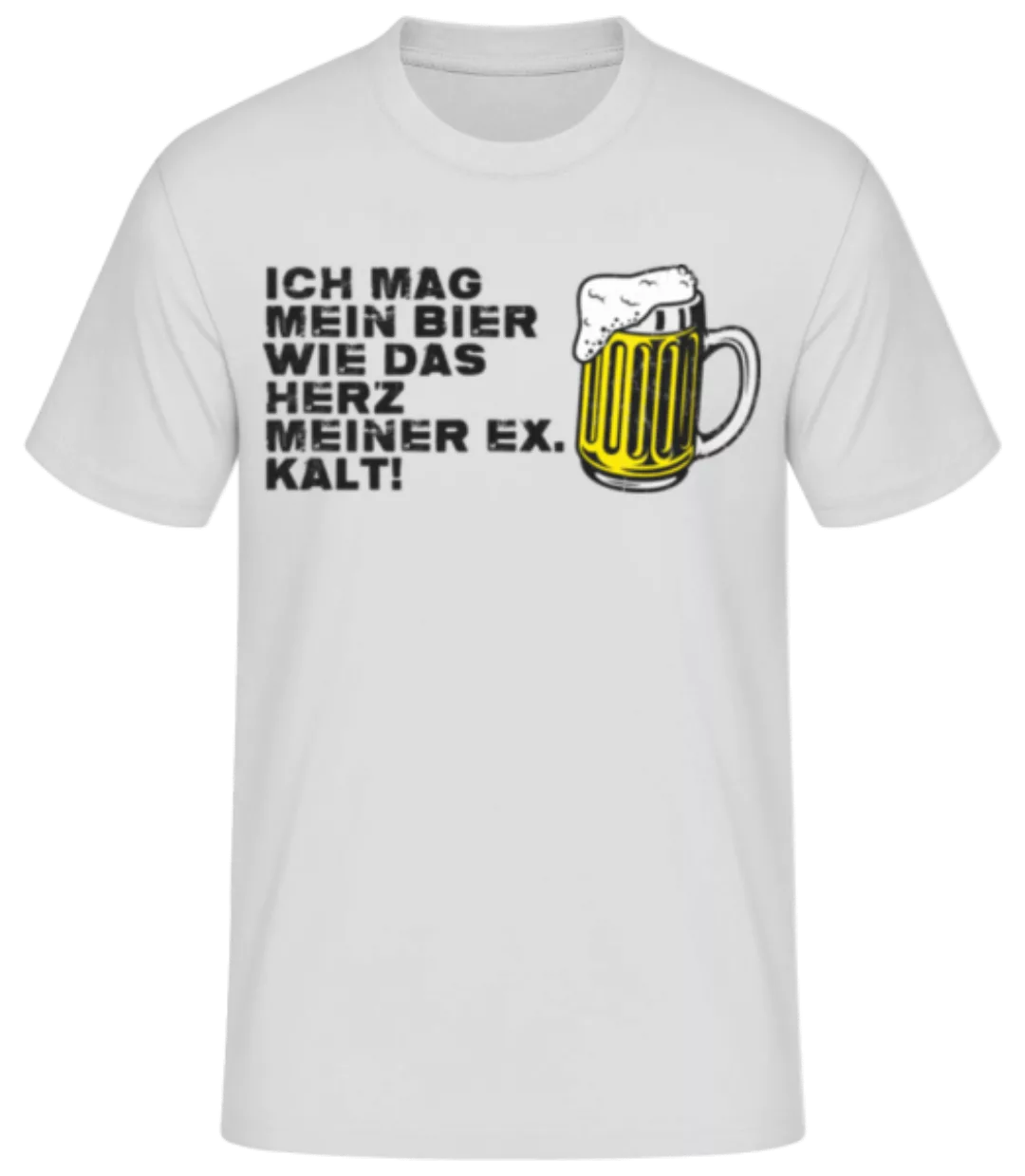 Ich Mag Mein Bier Wie Das Herz Meiner Ex · Männer Basic T-Shirt günstig online kaufen