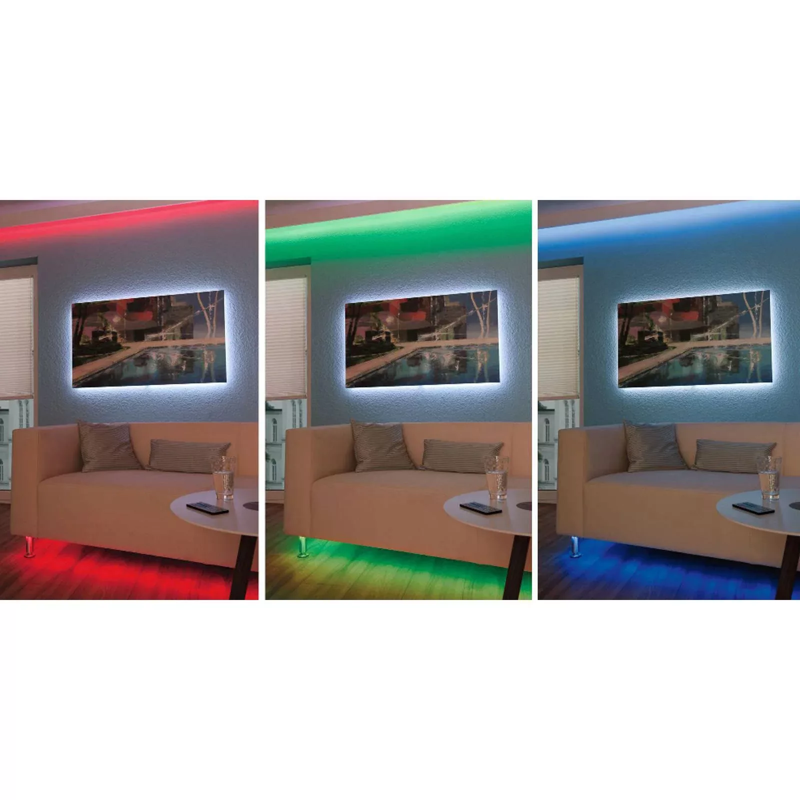 Paulmann LED-Strip-Set TIP, 1 m, weiß, Kunststoff, RGB günstig online kaufen