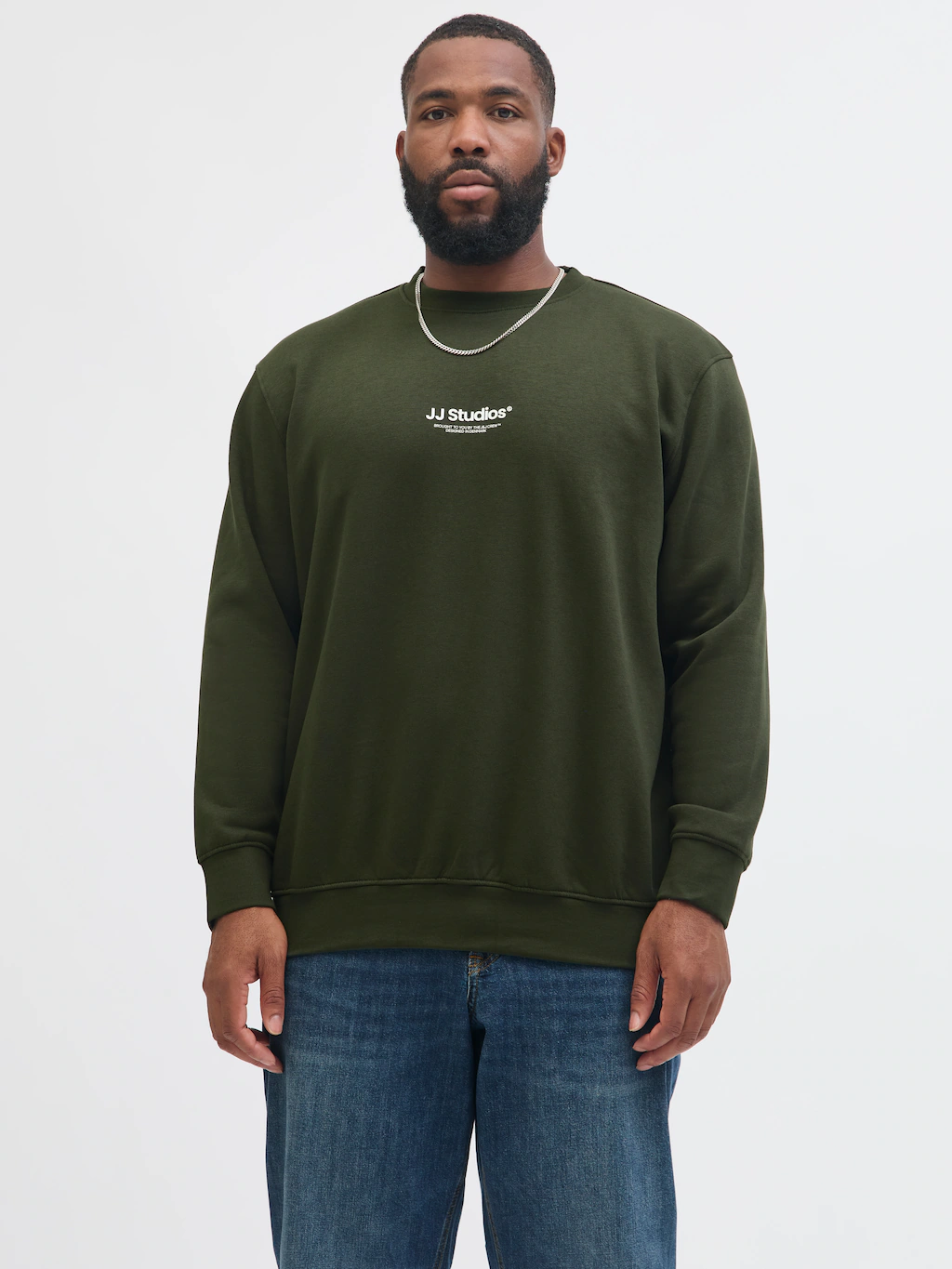Jack & Jones PlusSize Sweatshirt "JJESOHO SWEAT CREW NECK NOOS PLS", mit Lo günstig online kaufen