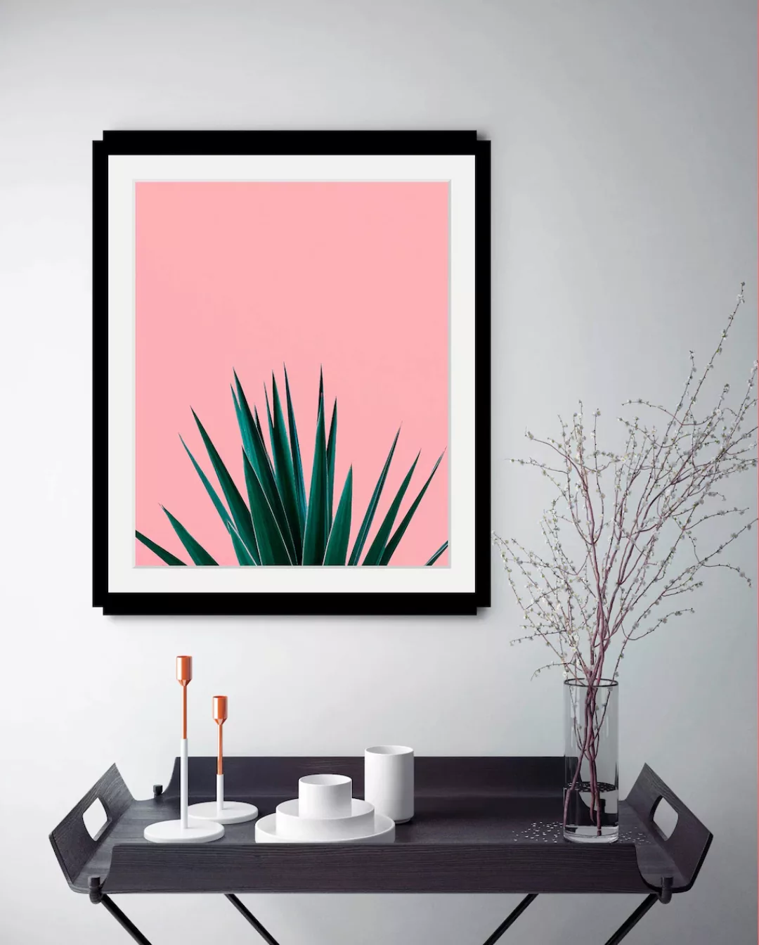 queence Bild "Palme", Kunst-Pflanzen-Foto-Pflanzenbilder-Stechpalme, HD Pre günstig online kaufen